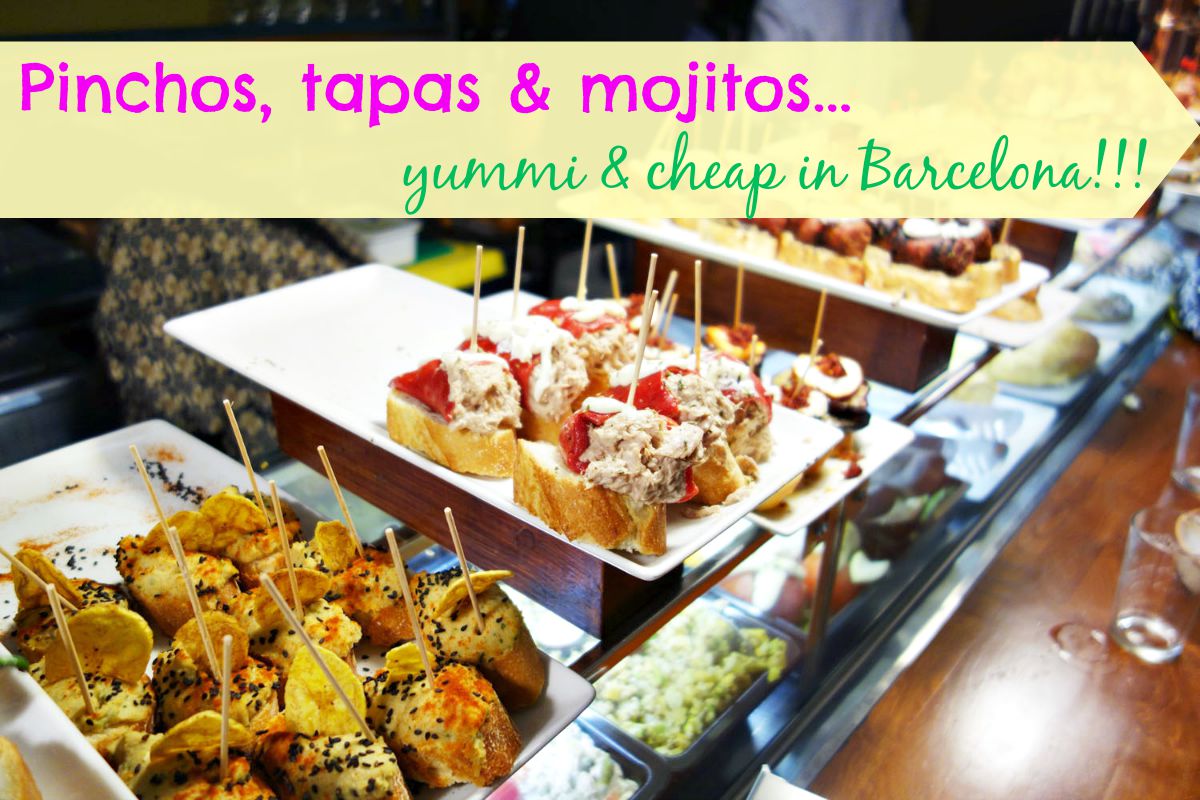 Tapas, pinchos y mojitos buenos y baratos en Barcelona