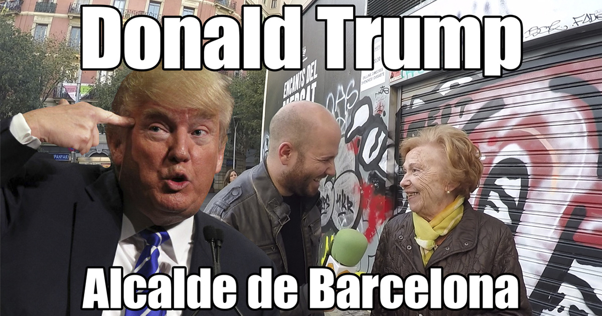 Donald Trump burmistrzem Barcelony