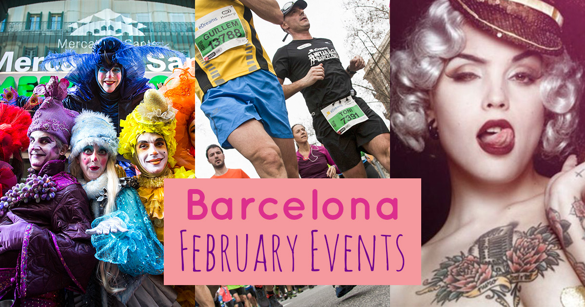 Oversigt over de bedste events i februar i Barcelona