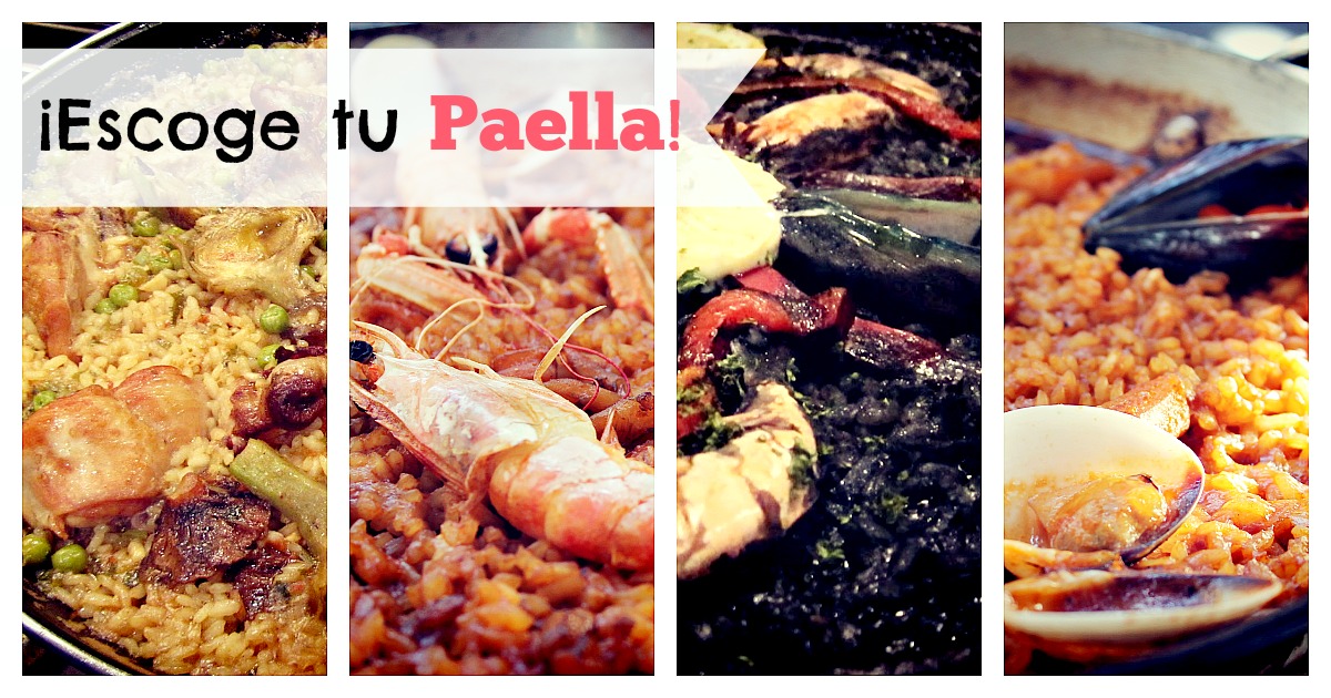 What are the different kinds of Paella?