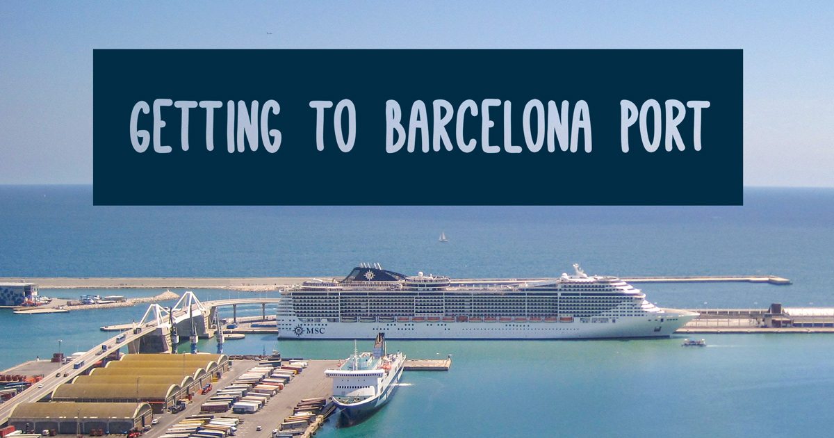 How do you get to the main port of Barcelona?