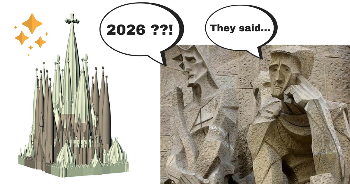 Wanneer is de Sagrada Familia af?