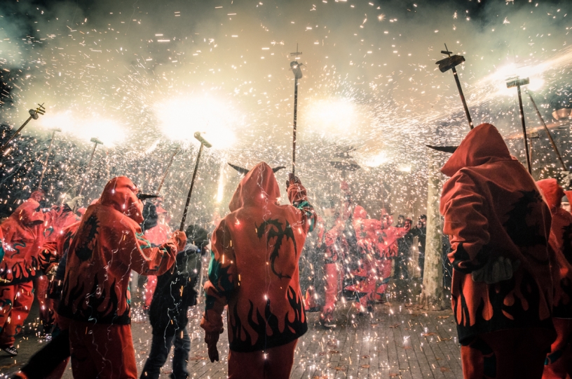 Photo diables de Correfocs