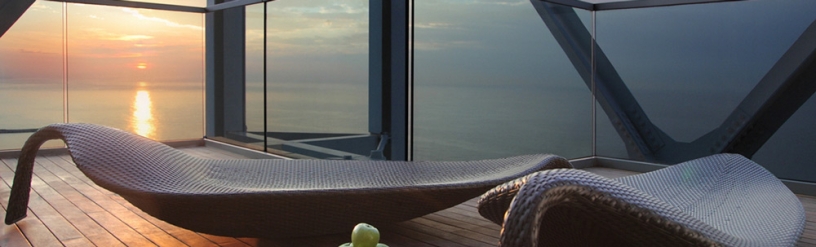 Terrace of The Six Senses Spa in Barcelona