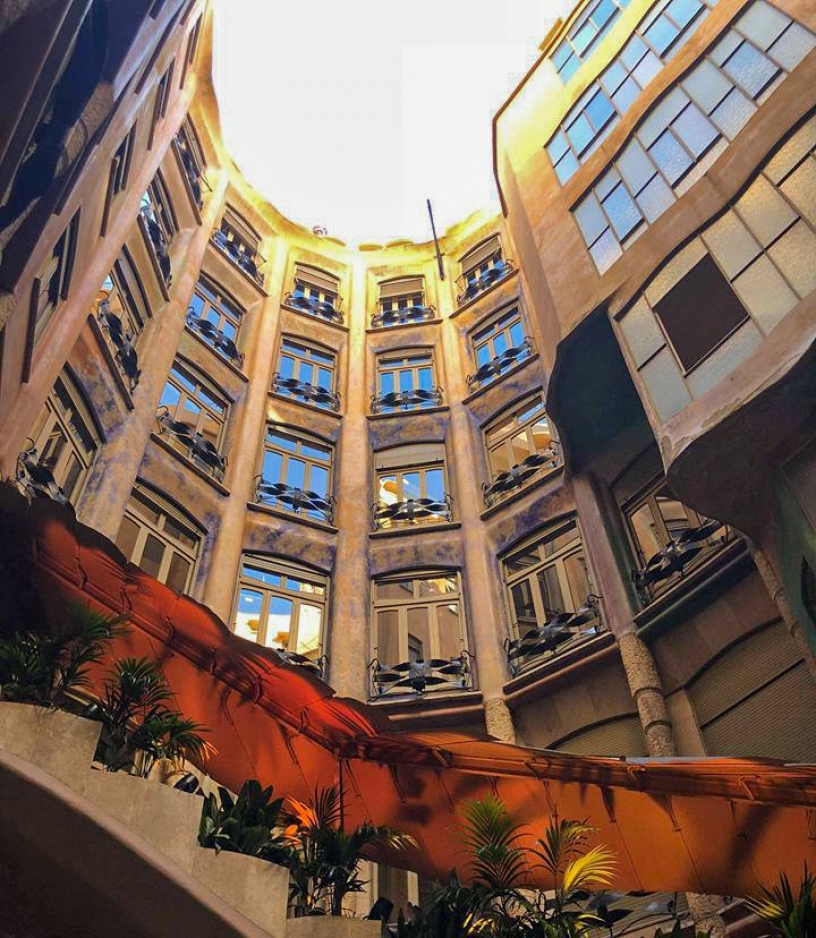 Cour intérieure de la Casa Milà