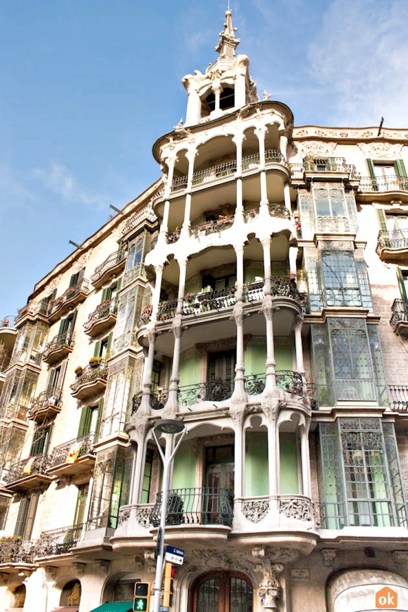 Modernist building in Barcelona