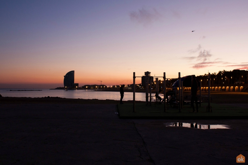 Barceloneta by night