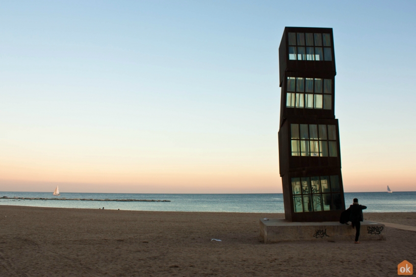 Barceloneta på natten