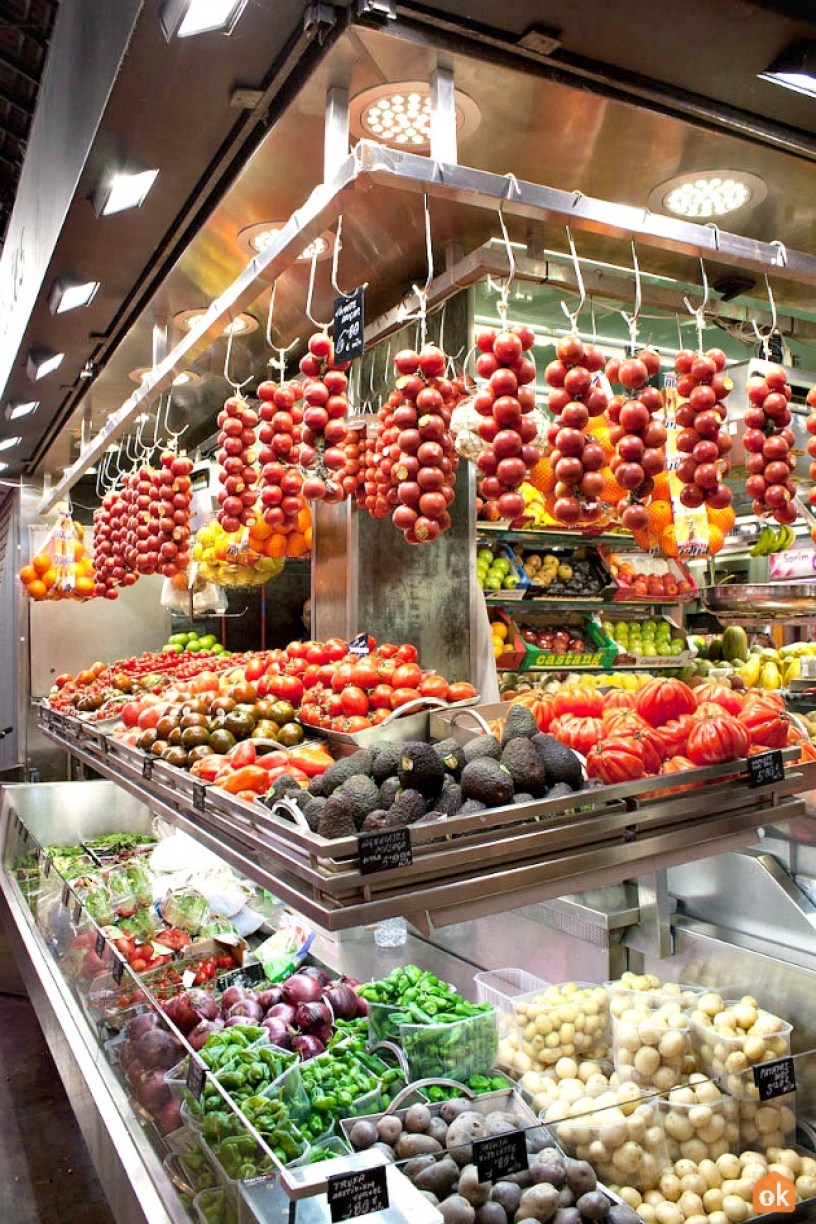 Fruits and vegetables Boqueria Barcelona