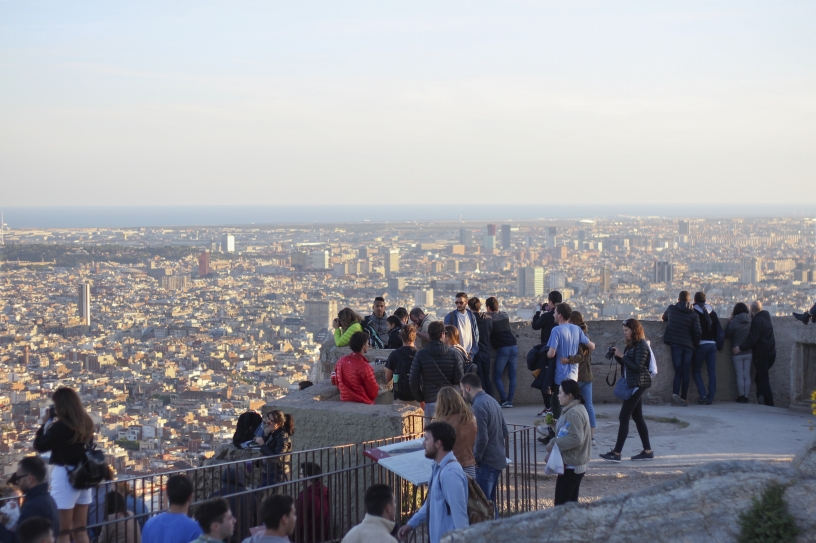 Touristes sur les Bunkers