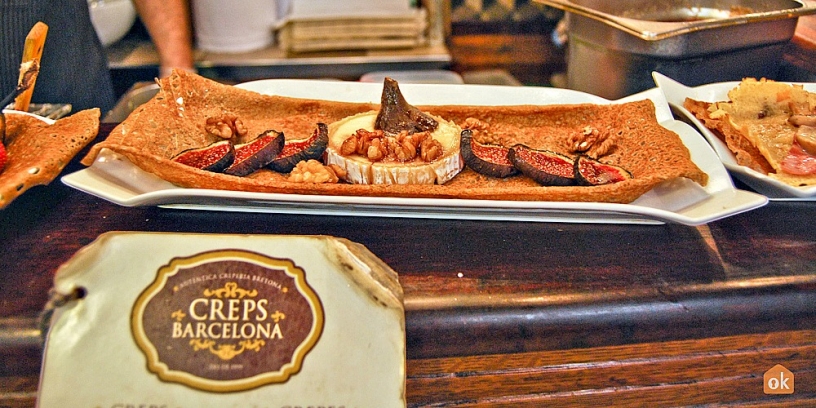 Crêpe at la Boqueria