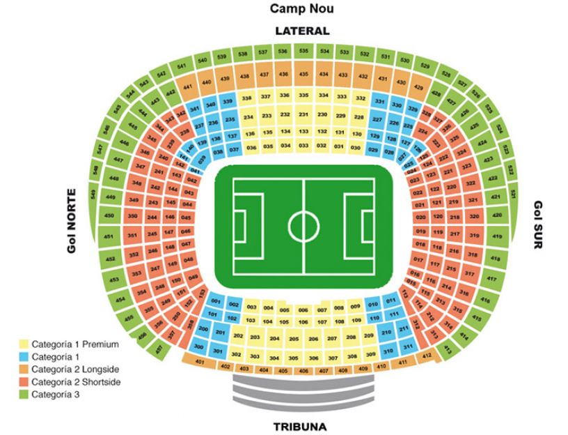 Plattegrond Camp Nou