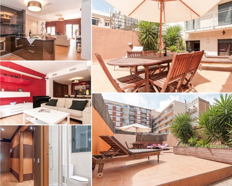 Appartement moderne avec une grande terrasse à Barcelone