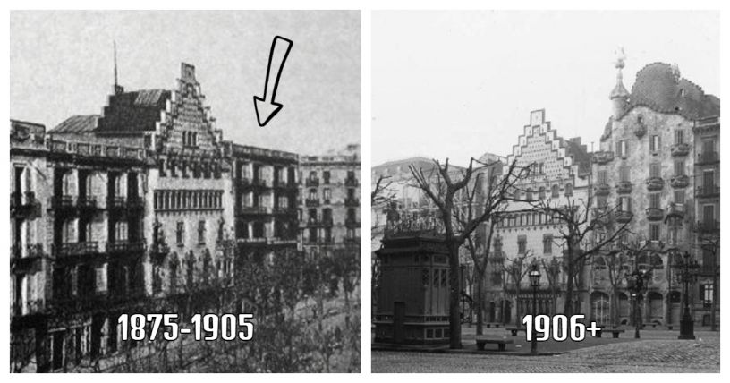 Casa Batlló foto antica