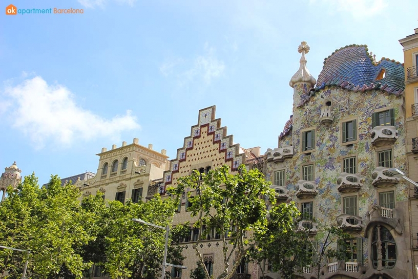 Houses in Passeig de Gracia, Barcelona