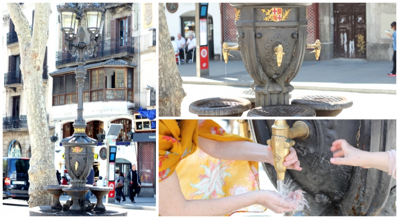 Canaletes Fountain on Las Ramblas