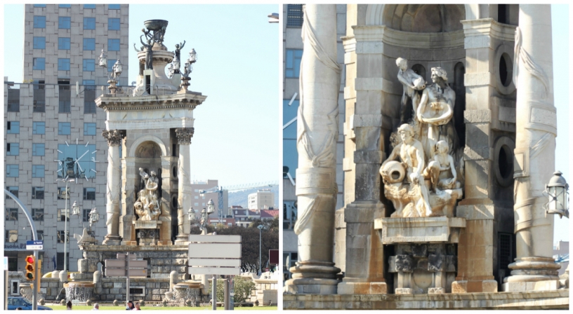 Fuente monumental en plaza de España