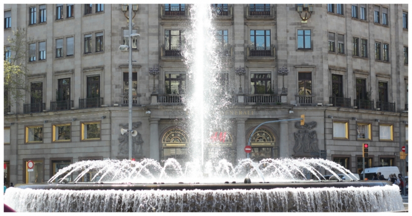 Fountain on Passeig de Gràcia