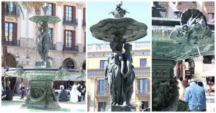 Fontana delle tre grazie a Barcellona