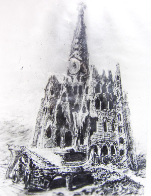 How the church in Colonia Güell would have looked if it were completed.