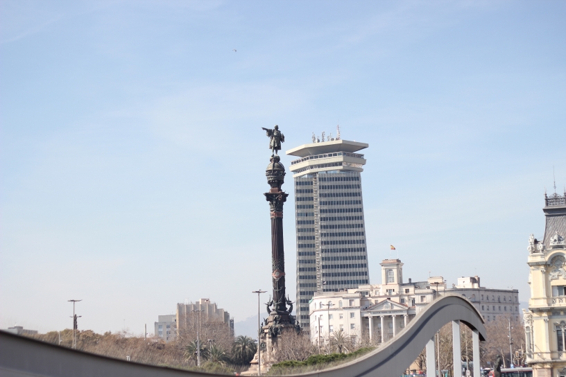 Columbus front buidling Barcelona