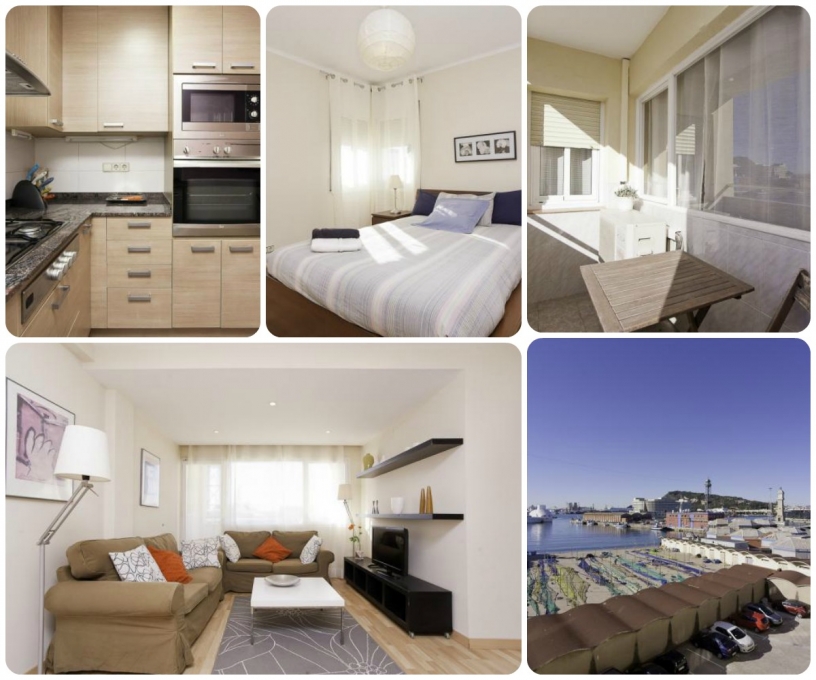 Monthly rental by Barceloneta beach and Port vell