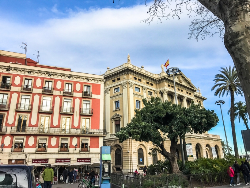 Buildings Rambla Barcelona