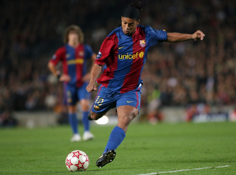 El jugador de fútbol Ronaldinho