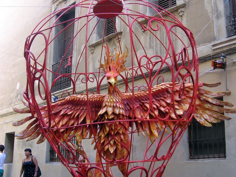 Decorazione durante la Fiestes de Gracia