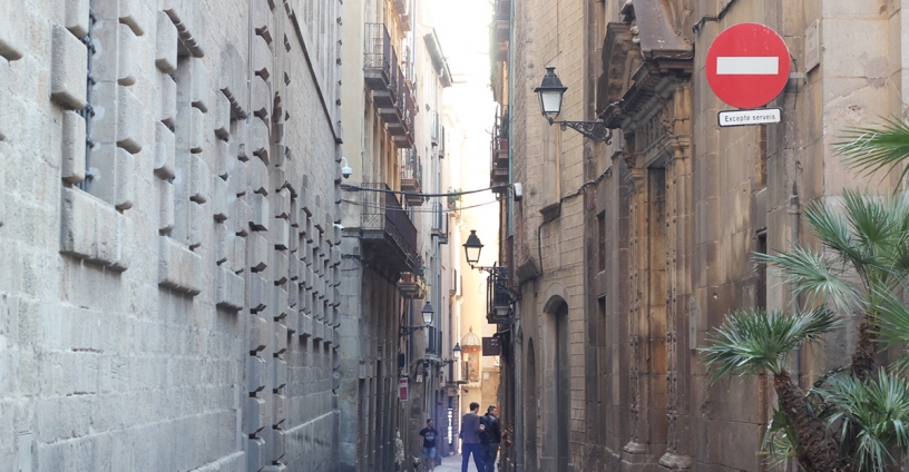 Via del Barrio Gótico di Barcellona