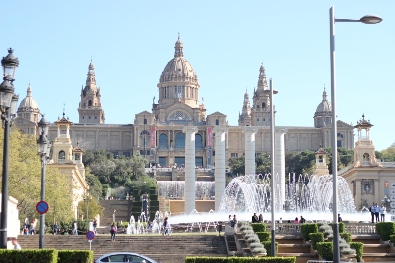 Magic fountain of Montjuic 