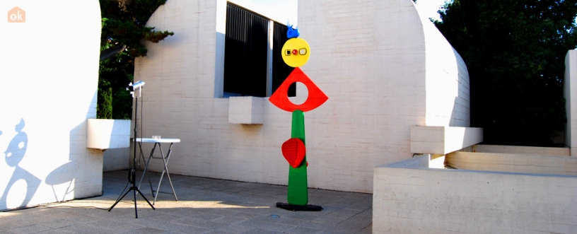 The Caress of a Bird Sculpture at the Miró Foundation