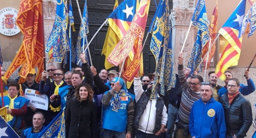 Manifestación en Verano antes de la organización del referéndum