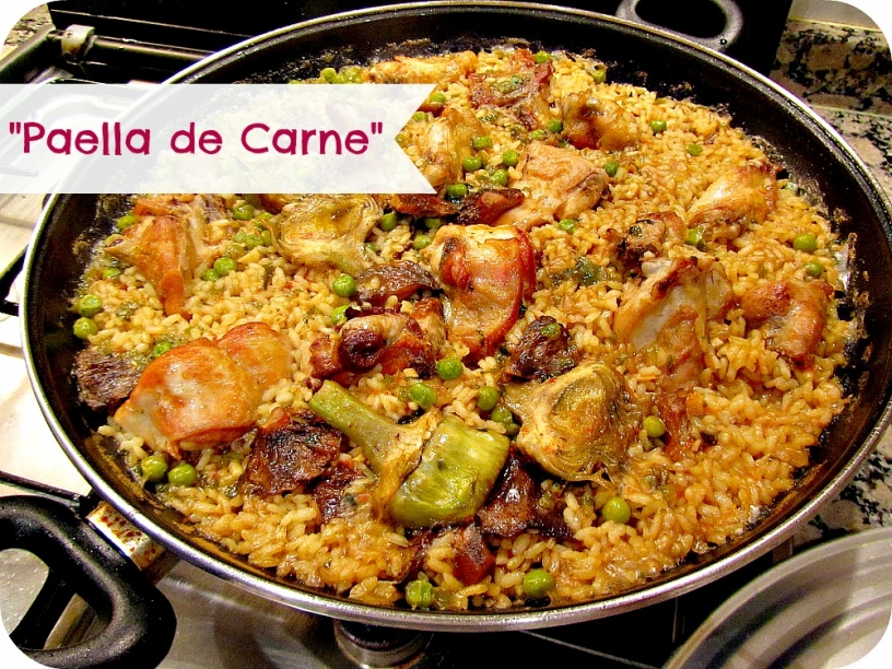 Paella de carne