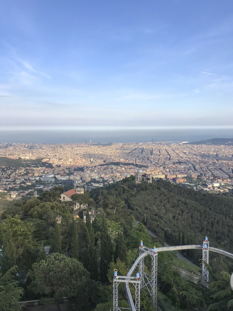 Tibidabo: vista panoramica di Barcellona