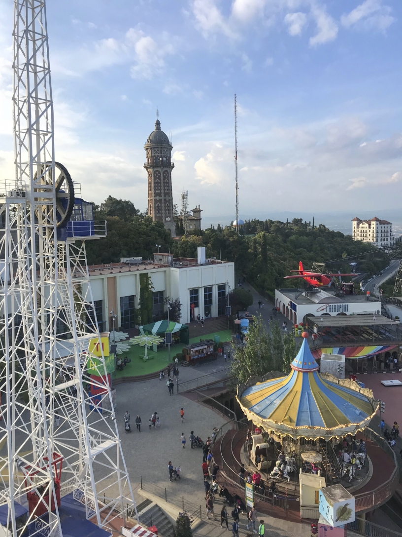 Tibidabo z lotu ptaka