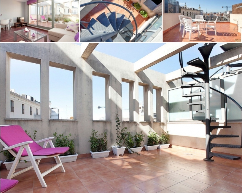  Appartement avec terrasse double et vue sur Barcelone