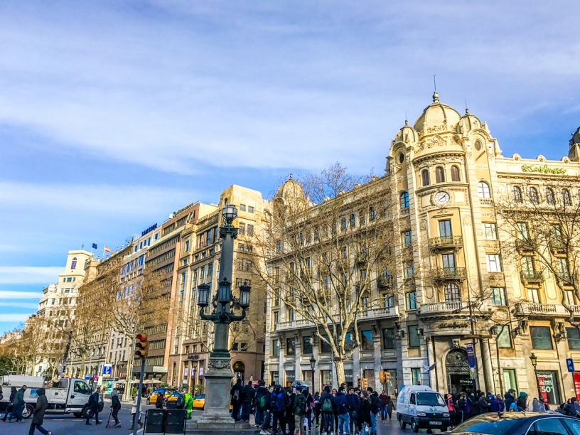 Rambla Plaza Catalunya Barcelona