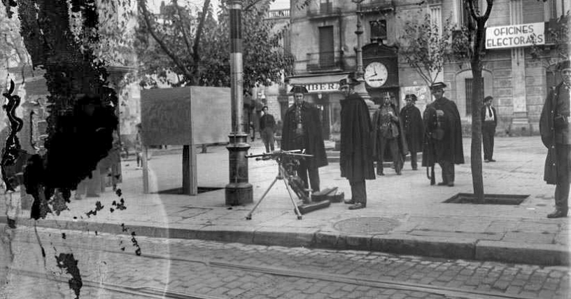 Una antigua foto fantasma en Barcelona