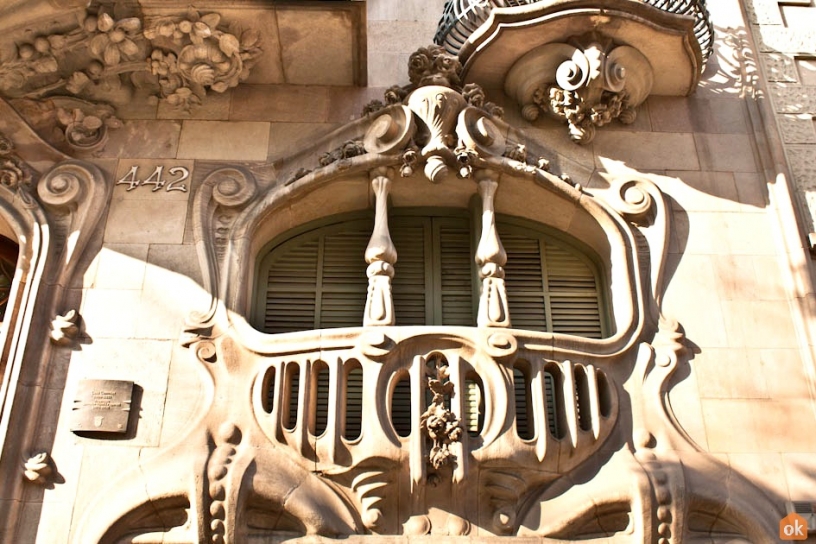 Detale w Casa Comalat Barcelona