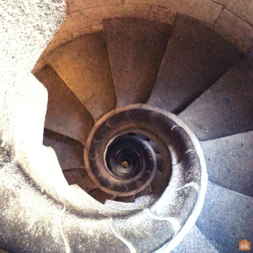 Spiraltrappa i Sagrada Familia