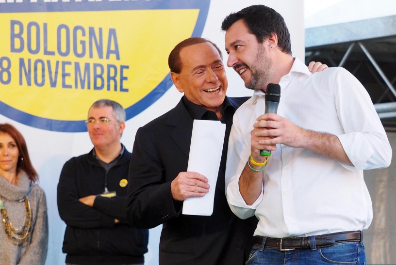 Berlusconi apoya a Salvini