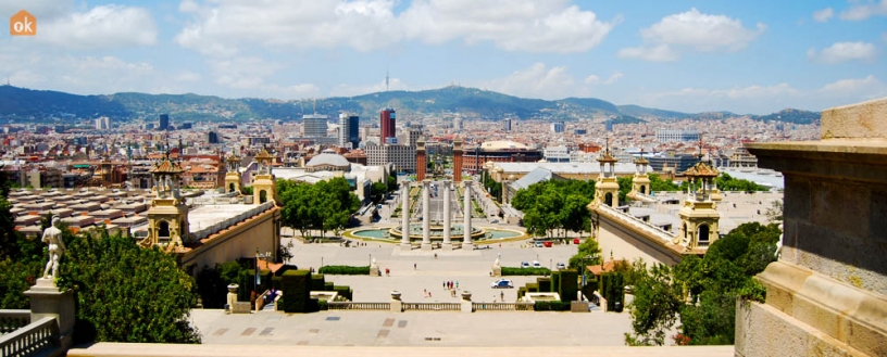 View of Plaça d'Espanya in Barcelona