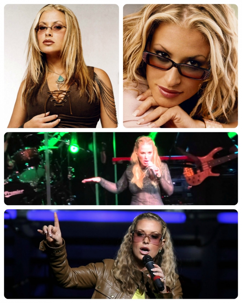 Anastacia performing live and model images