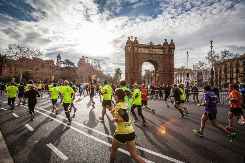 Los participantes en la Media Maratón