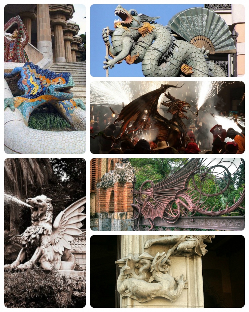 Many dragons in Barcelona