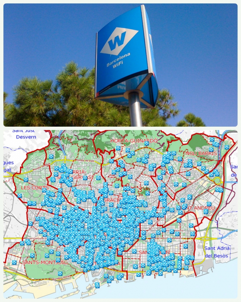 Mapa hotspotów w Barcelonie