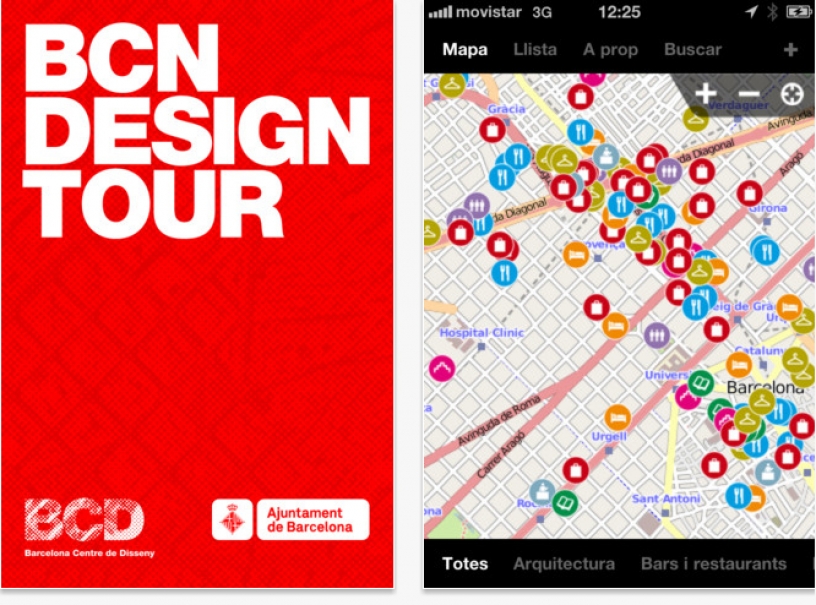 L'application Bcn DesignTour