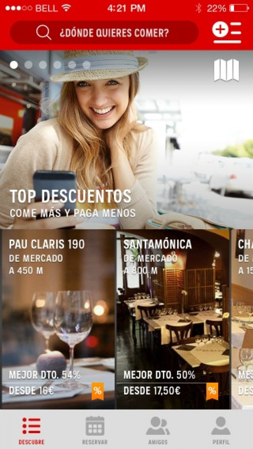 L'application Bcnrestaurants