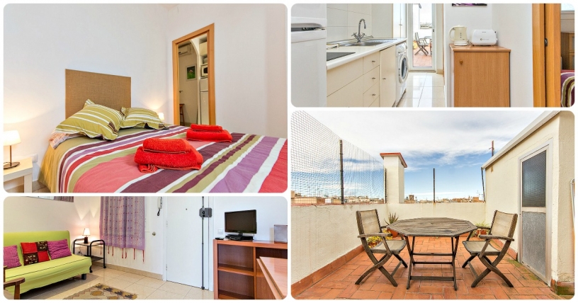 Apartamento céntrico y con terraza por muy poco dinero